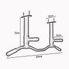 BCPPO Chin Up Bar Ceiling Heavy Wall Mounted Pull up bar, Home Office Gym Upper arm Strength Training Fitness Horizontal bar, Safe Load 300kg (Color : Silver, Size : Style 2) view 2