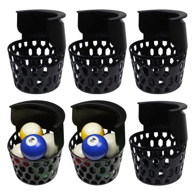 Scott Edward 6pcs Billiard Pockets, Plastic Web Billiard Pockets, Black Billiards net Bag, Heavy Duty Billiard Table, Pool Table Pockets Web Pocket