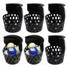 Scott Edward 6pcs Billiard Pockets, Plastic Web Billiard Pockets, Black Billiards net Bag, Heavy Duty Billiard Table, Pool Table Pockets Web Pocket view 1
