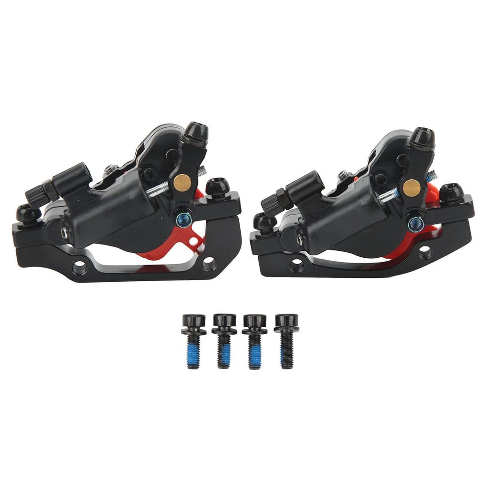 Bike Brakes Big Pistons,2 Way Brake Pad,Large Piston Folding Bike Disc Brake Movement Lightweight Aluminum Alloy Mountain Bike Hydraulic Disc Brakes[Black]