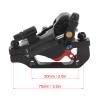 Bike Brakes Big Pistons,2 Way Brake Pad,Large Piston Folding Bike Disc Brake Movement Lightweight Aluminum Alloy Mountain Bike Hydraulic Disc Brakes[Black] view 2