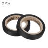 PATIKIL 26Ft Grip Finishing Tape, 2 Pack PVC Racquet Finishing Tapes Racket Accessories Sticky Seal for Tennis Badminton, Black view 3