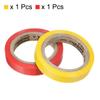PATIKIL 26Ft Grip Finishing Tape, 2 Pack PVC Racquet Finishing Tapes Racket Accessories Sticky Seal for Tennis Badminton, Red/Yellow view 3