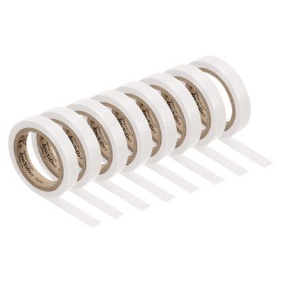 PATIKIL 26Ft Grip Finishing Tape, 8 Pack PVC Racquet Finishing Tapes Racket Accessories Sticky Seal for Tennis Badminton, White