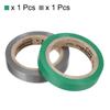 PATIKIL 26Ft Grip Finishing Tape, 2 Pack PVC Racquet Finishing Tapes Racket Accessories Sticky Seal for Tennis Badminton, Grey/Green view 3