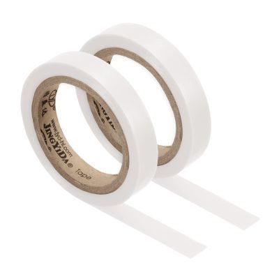 PATIKIL 26Ft Grip Finishing Tape, 2 Pack PVC Racquet Finishing Tapes Racket Accessories Sticky Seal for Tennis Badminton, White