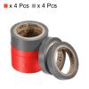 PATIKIL 26Ft Grip Finishing Tape, 8 Pack PVC Racquet Finishing Tapes Racket Accessories Sticky Seal for Tennis Badminton, Red/Grey view 3