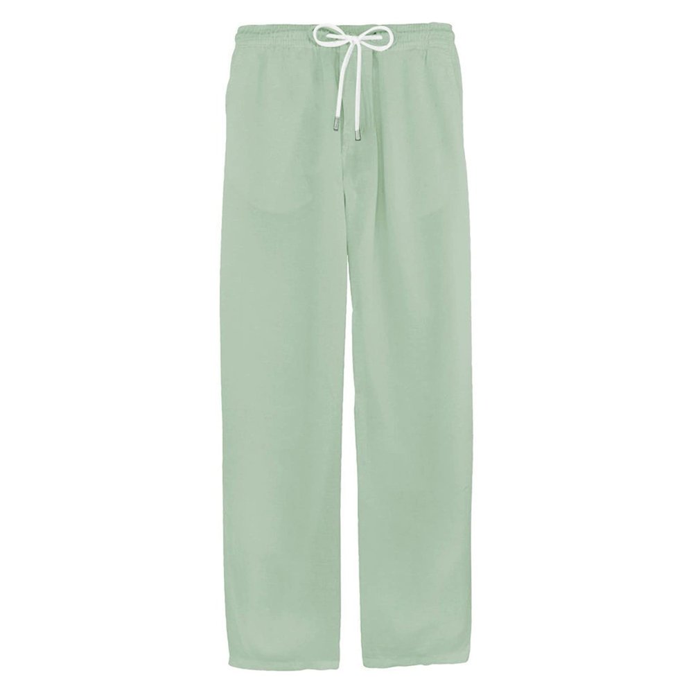 Ymosrh Men Sweatpants, Mens Jogger Sweatpants Men's Cargo Pants Relaxed Fit Sport Pants Athletic for with Pockets Summer Minimalist and Fashionable Cotton Linen Trousers Big Tall Pants (XL, Green)