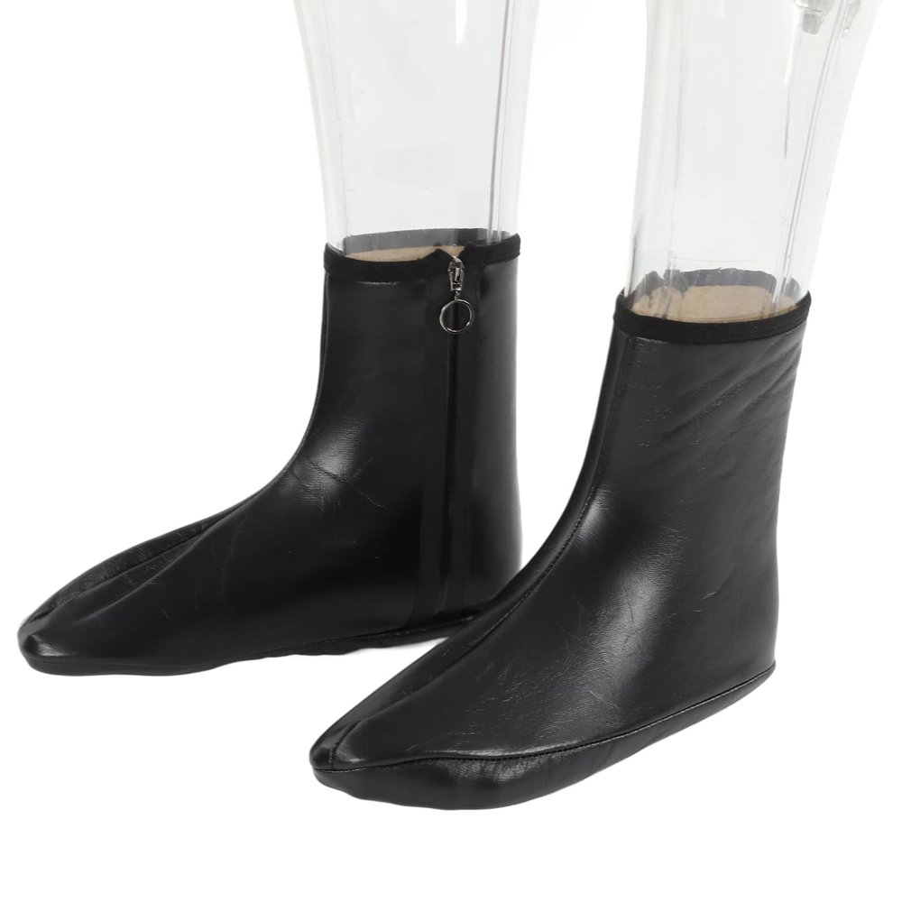 Atyhao Leather Muslim Socks - PU Leather Keep Warm Antiskid Islamic Socks for Camping, Fishing, Sunnah Khuff