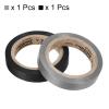 PATIKIL 26Ft Grip Finishing Tape, 2 Pack PVC Racquet Finishing Tapes Racket Accessories Sticky Seal for Tennis Badminton, Grey/Black view 3