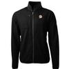 Cutter & Buck Men's Black Miami Dolphins Cascade Eco Sherpa Big & Tall Fleece Full-Zip Throwback Jacket view 2