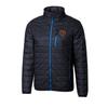 Cutter & Buck Men's Navy Chicago Bears Throwback Logo Rainier PrimaLoft Eco Insulated Full-Zip Puffer Jacket view 2