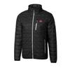Cutter & Buck Men's Black San Francisco 49ers Throwback Logo Rainier PrimaLoft Eco Insulated Full-Zip Puffer Jacket view 2