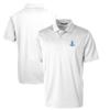 Cutter & Buck Men's White Detroit Lions Throwback Logo Prospect Textured Stretch Polo view 1