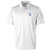 Cutter & Buck Men's White Detroit Lions Throwback Logo Prospect Textured Stretch Polo view 2