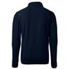 Cutter & Buck Men's Navy Chicago Bears Throwback Eco Sherpa Fleece Quarter-Zip Pullover Jacket view 3