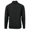 Cutter & Buck Men's Black San Francisco 49ers Adapt Eco Knit Hybrid Recycled Full-Zip Throwback Jacket view 3