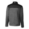 Cutter & Buck Men's Black Las Vegas Raiders Throwback Logo Big & Tall Stealth Hybrid Quilted Full-Zip Windbreaker Jacket view 3