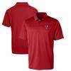 Cutter & Buck Men's Red Atlanta Falcons Throwback Team Logo Prospect Textured Stretch Polo view 1