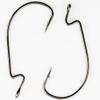 50pcs Wide Gap Fishing Hook High Carbon Steel Offset Worm Hook Jig Fishing Hooks for Bass Saltwater Fishing Size: 1/0-5/0 (2/0) view 2