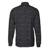 Cutter & Buck Men's Black Cleveland Browns Throwback Logo Big & Tall Traverse Camo Print Stretch Quarter-Zip Pullover Top view 3