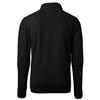 Cutter & Buck Men's Black Las Vegas Raiders Cascade Eco Sherpa Fleece Big & Tall Quarter-Zip Throwback Jacket view 3