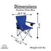 MOUNTAIN SUMMIT GEAR Anytime Chair for Camping, Sports, and The Outdoors w/Carry Bag, Camping Chairs for Adults, Folding Chair for Outside, (by Caddis Sports) view 3
