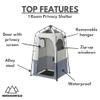 Caddis Rapid Privacy Shelter 1 Room, Camping Shower & Portable Toilet Tent, Privacy Tents for Camping, Pop Up Tent for Showering, Changing or Lavatories, Portable Shower, (by Caddis Sports) view 2
