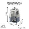 Caddis Rapid Privacy Shelter 1 Room, Camping Shower & Portable Toilet Tent, Privacy Tents for Camping, Pop Up Tent for Showering, Changing or Lavatories, Portable Shower, (by Caddis Sports) view 4