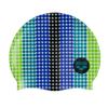 Arena Junior Silicone Unisex Print Swim Cap for Boys and Girls Comfortable Durable Kids Pool Bathing Cap, One Size, Circle Stripe