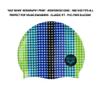 Arena Junior Silicone Unisex Print Swim Cap for Boys and Girls Comfortable Durable Kids Pool Bathing Cap, One Size, Circle Stripe view 2