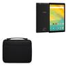 BoxWave Case Compatible with Prestigio Grace 4891 - Hard Shell Briefcase, Slim Messenger Bag Briefcase Cover Side Pockets - Jet Black view 1