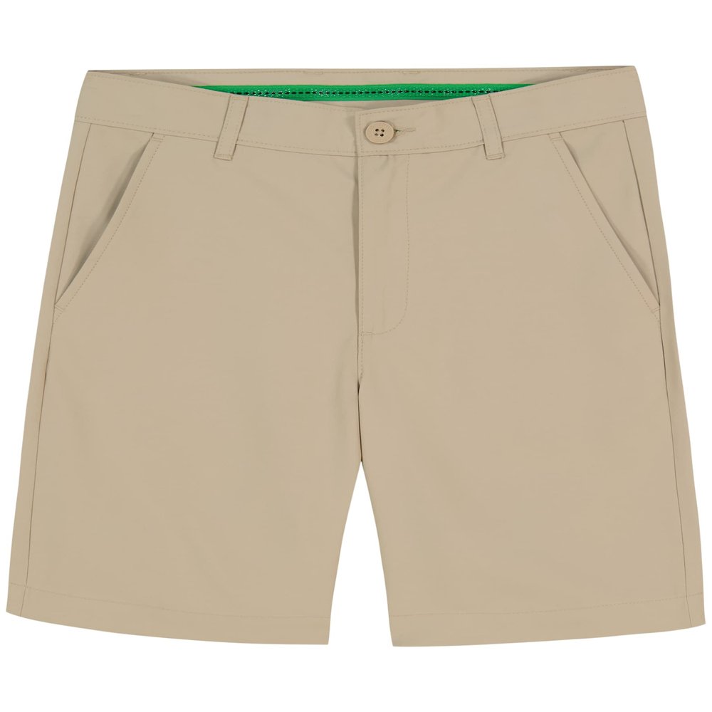 Izod Boys Performance Swingflex Stretch Straight Fit Golf Shorts, White Pepper, 8 US