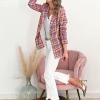 Womens Casual Light Weight Thin Jacket Slim Coat Long Sleeve Blazer Office Business Coats Plaid down Lightweight Women view 2