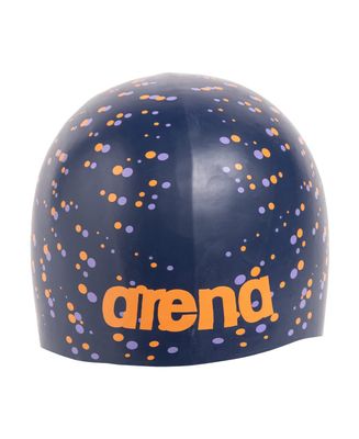 Arena Unisex Adult Poolish Molded Silicone Swim Cap for Training and Racing, One Size Fits Most, One Size, Dots