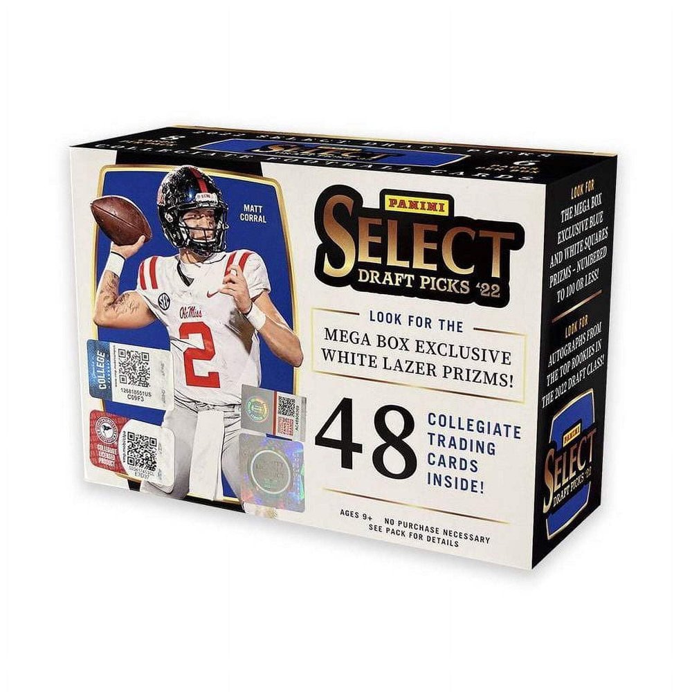 2022 Select Draft Picks Mega Football Box 8 Cards Per Pack 6 Cards Per Box Superior Sports Investments !