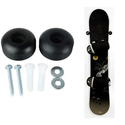 TGM Skateboards Snowboard Wall Mount Display Hanger Rack for Vertical Storage - Skate Wheels Damage Free Cinch System - Designed for Indoor Display or Garage Storage