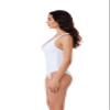 BCA by Rebecca Virtue Tori Twist - Women's One Piece Swimsuit with Plunge Neckline, Twist-Front Waist and Adjustable Back Strap, Bathing Suits for Women, White, Small view 4