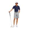 Izod Boys' Performance Golf Grid Short Sleeve Stretch Polo Shirt, Peacoat, 4 view 4
