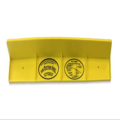 The Putting Arc - T3 Model - Golf Training Aid Used to Perfect Your Putting and Reduce Your Score! - Practice and Master Your Putting Fundamentals! - Golden Yellow
