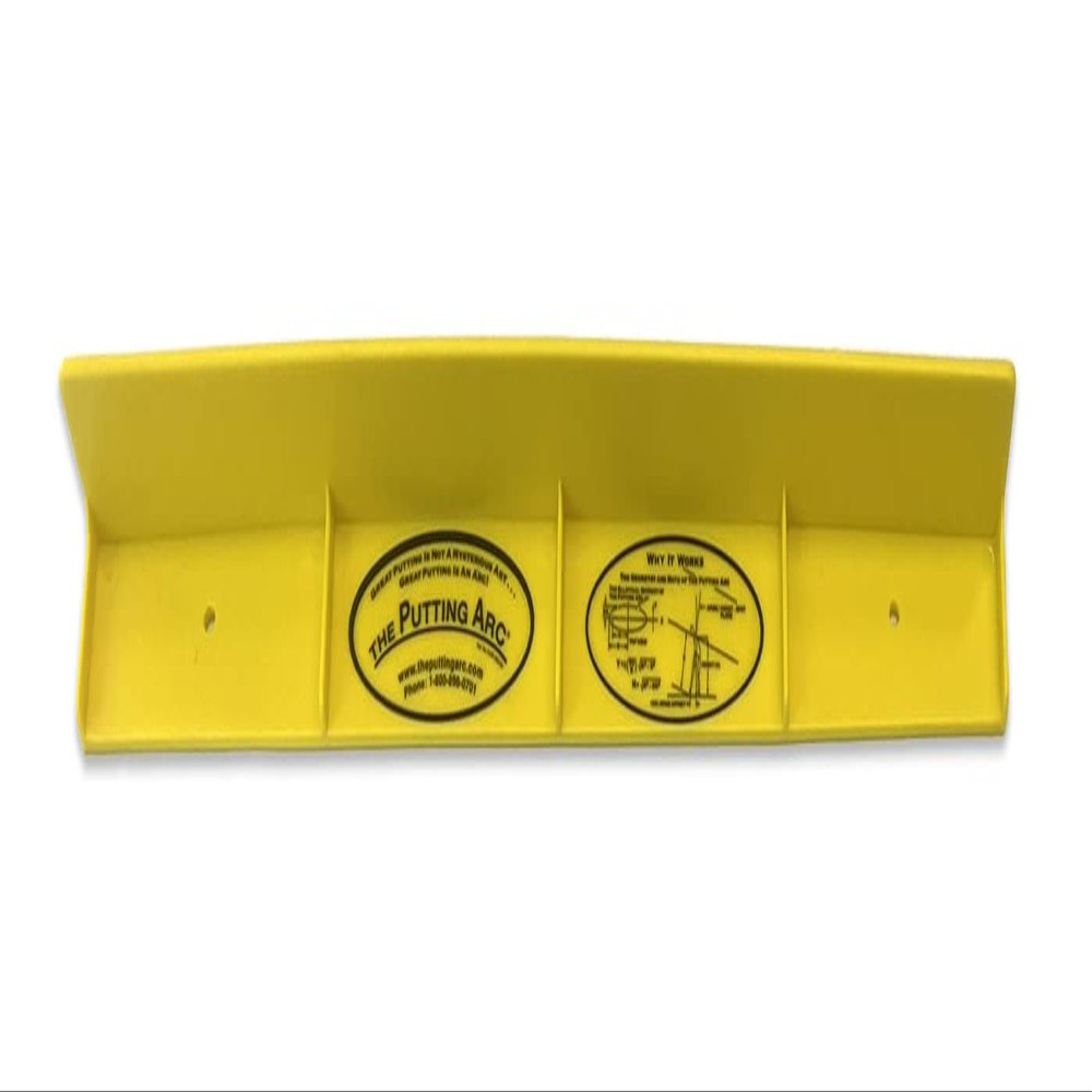 The Putting Arc - T3 Model - Golf Training Aid Used to Perfect Your Putting and Reduce Your Score! - Practice and Master Your Putting Fundamentals! - Golden Yellow