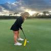 The Putting Arc - T3 Model - Golf Training Aid Used to Perfect Your Putting and Reduce Your Score! - Practice and Master Your Putting Fundamentals! - Golden Yellow view 3