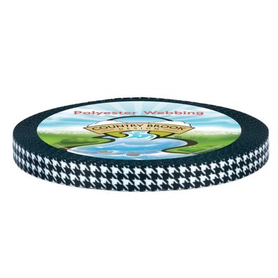 Country Brook Design - Houndstooth Photo Quality Polyester (1/2 Inch, 50 Yards)