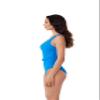 BCA by Rebecca Virtue Tori Twist - Women's One Piece Swimsuit with Plunge Neckline, Twist-Front Waist and Adjustable Back Strap, Bathing Suits for Women, Ocean, X-Small view 3