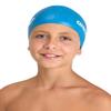 Arena Junior Recycled Silicone Unisex Swim Cap for Girls and Boys Comfortable Durable Kids Pool Bathing Cap, One Size, Blue Multi view 3