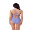 BCA by Rebecca Virtue Tori Twist - Women's One Piece Swimsuit with Plunge Neckline, Twist-Front Waist and Adjustable Back Strap, Bathing Suits for Women, Lilac, Small view 4
