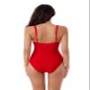 BCA by Rebecca Virtue Megan - Women's One Piece Swimsuit with V-Neck, Wraparound Waist Tie and Adjustable Back Strap, Bathing Suits for Women, Lipstick, X-Small view 4
