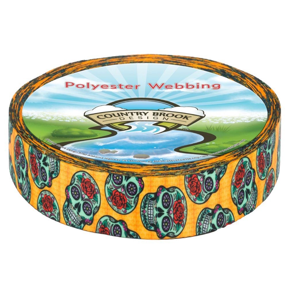 Country Brook Design - Sugar Skulls Lite Tape (1 Inch, 5 Yards)