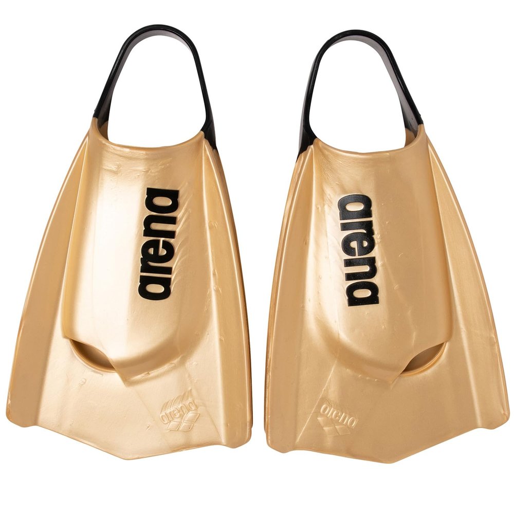 Arena Unisex Adult 50th Anniversary Powerfin Pro II Training Fins for Swimming Silicone Short Blade Open Heel Left/Right Custom Design, Size 12.5-13.5