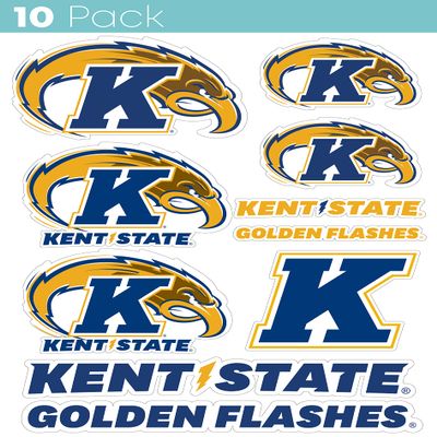 Kent State University 10 Pack Collegiate Vinyl Decal Sticker Officially Licensed Collegiate Product